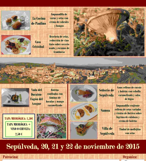 Jornadas de Tapas Micológicas “Tierras de Sepúlveda”