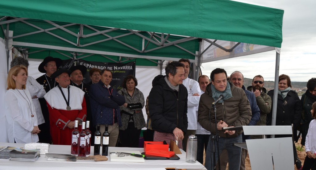 Homenaje a los Hermanos Torres en la Cata del 1º Espárrago de Navarra.