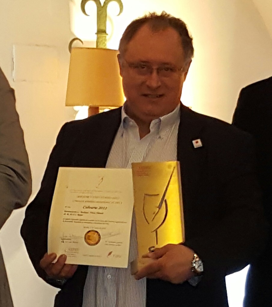 Miguel Ángel de Gregorio con el Premio