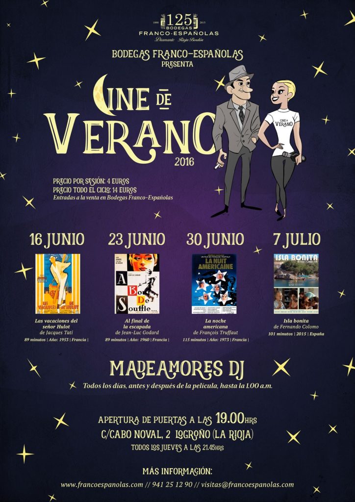 Cine de verano en Bodegas Franco Españolas