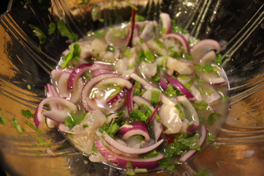 Cebiche de corvina
