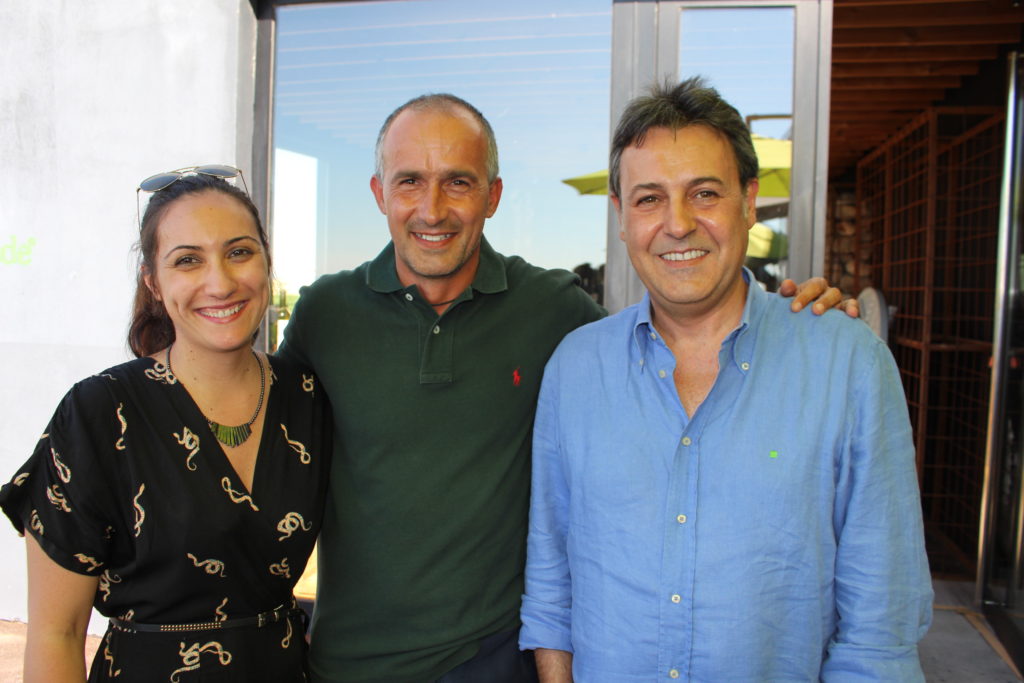 Palmira Soler, Juanjo Calvo de Bodegas Menade y José Ribagorda