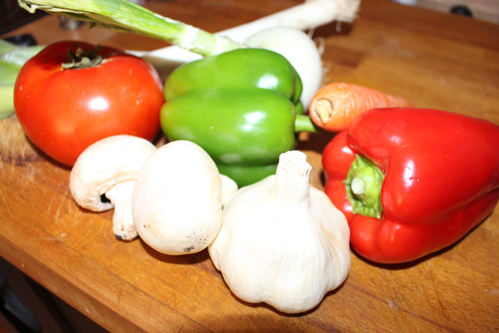 Aprovechando verduras