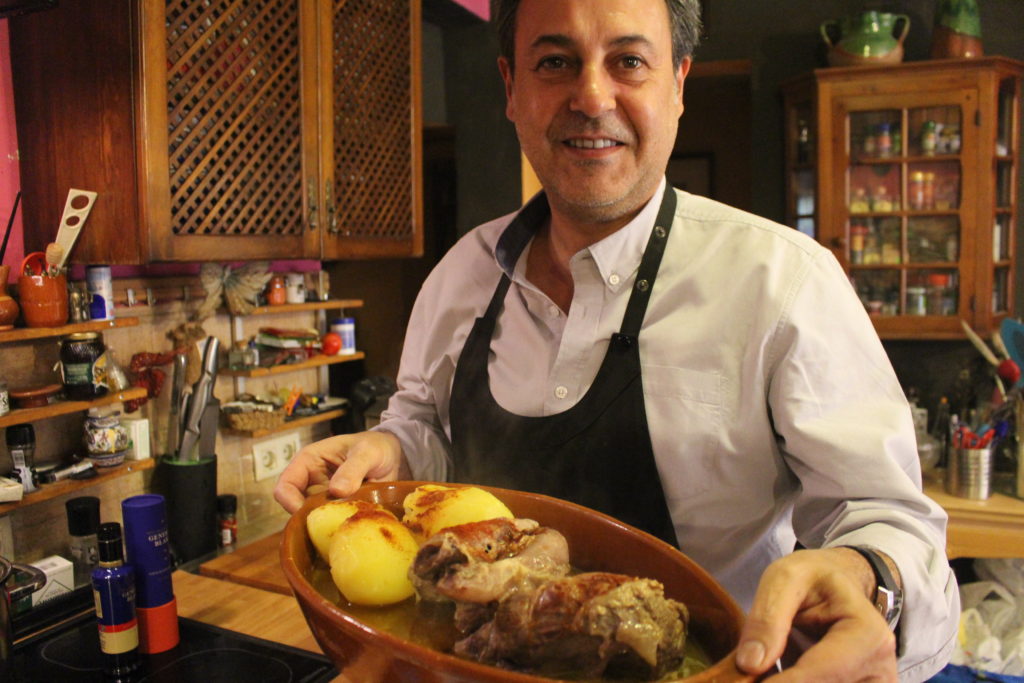 Receta gallega: Carne ó caldeiro
