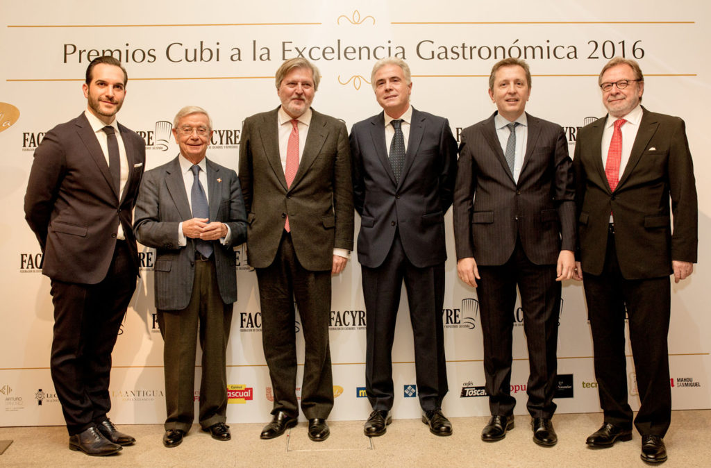 FACYRE otorga los Premios Cubi Excelencia Gastronómica 2016