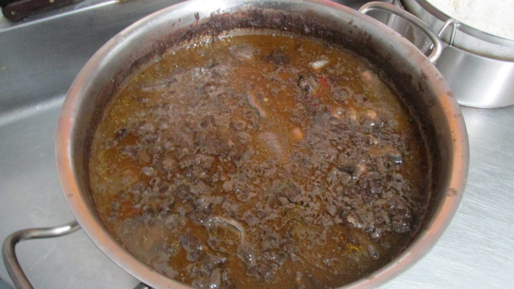 Lamprea en el Restaurante Burela