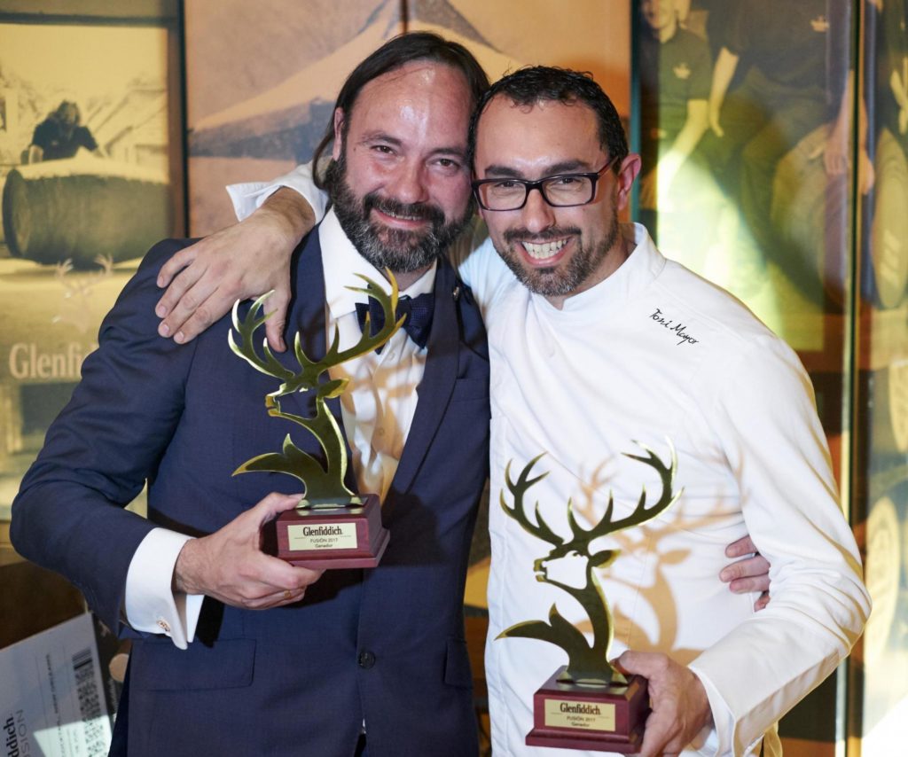 Los ganadores, bartender David Kandinsky y el chef Toni Mayor de la Taberna Valenciana El Pòsit, de Alicante